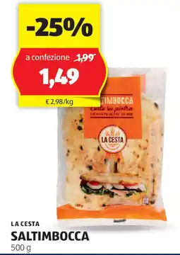 ALDI La cesta saltimbocca offerta