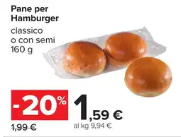 Carrefour Pane per Hamburger offerta