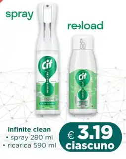 Acqua & Sapone Cif infinite clean offerta