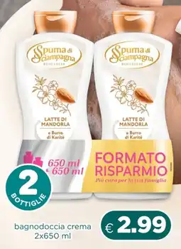 Acqua & Sapone Spuma di Sciampagna bagnodoccia crema offerta