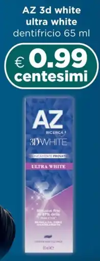 Acqua & Sapone AZ 3d white ultra white dentifricio offerta