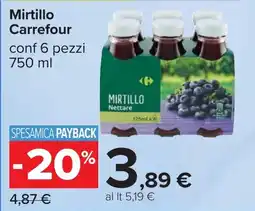 Carrefour Carrefour Mirtillo offerta