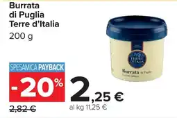 Carrefour Terre d'Italia Burrata di Puglia offerta