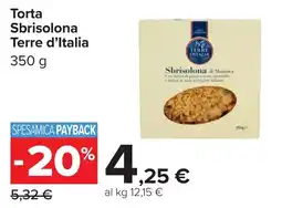 Carrefour Terre d'Italia Torta Sbrisolona offerta