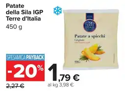 Carrefour Terre d'Italia Patate della Sila IGP offerta