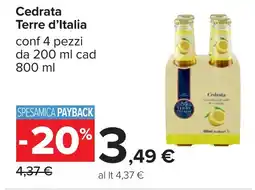 Carrefour Terre d'Italia Cedrata offerta
