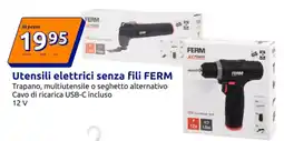 Action Utensili elettrici senza fili ferm offerta
