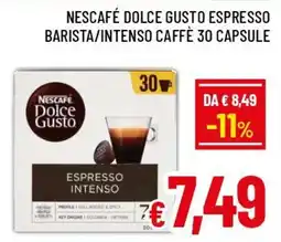 A&O Nescafé dolce gusto espresso barista/intenso caffè 30 capsule offerta