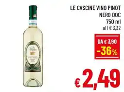 A&O Le cascine vino pinot nero doc offerta