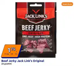 Scopri di più beef jerky jack link's original 20 grammi