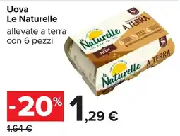 Carrefour Uova Le Naturelle offerta
