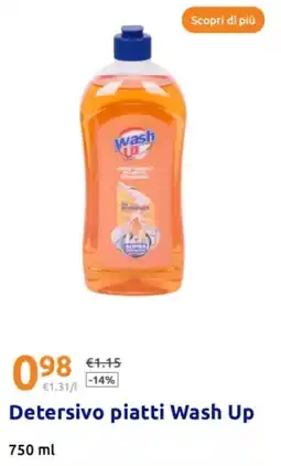 Action Detersivo piatti wash up offerta