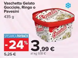Carrefour Vaschetta Gelato Gocciole, Ringo o Pavesini offerta
