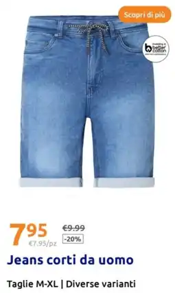 Action Scopri di più jeans corti da uomo offerta