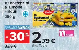 Carrefour Findus 10 Bastoncini al Limone offerta