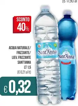 PrestoFresco Sant'anna acqua naturale/ frizzante/ liev. frizzante offerta