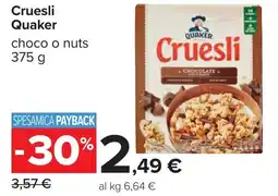 Carrefour Quaker Cruesli offerta