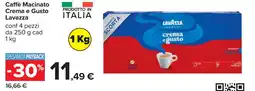Carrefour Lavazza Caffè Macinato Crema e Gusto offerta