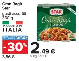 Carrefour Star Gran Ragù offerta