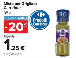 Carrefour Carrefour Misto per Grigliata offerta