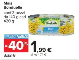 Carrefour Bonduelle Mais offerta