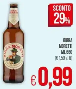 PrestoFresco Birra moretti offerta