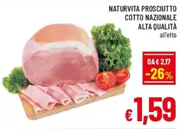 A&O Naturvita prosciutto cotto nazionale alta qualità offerta