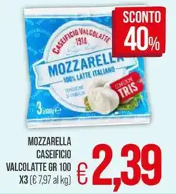 PrestoFresco Mozzarella caseificio valcolatte offerta