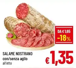 A&O Salame nostrano con/senza aglio offerta