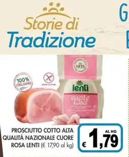PrestoFresco Prosciutto cotto alta qualità nazionale cuore rosa lenti offerta