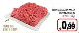 PrestoFresco Tritata magra mista bovino suino offerta