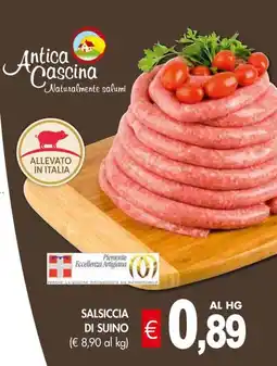 PrestoFresco Salsiccia di suino offerta