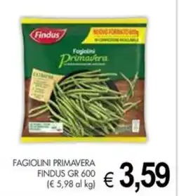 PrestoFresco Findus fagiolini primavera offerta