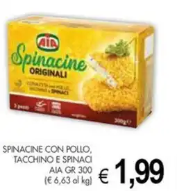 PrestoFresco Aia spinacine con pollo, tacchino e spinaci offerta