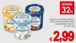 PrestoFresco Barattolino Sammontana gelato alla panna/crema/ croccantino offerta