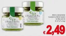 PrestoFresco il Pesto di Pra pesto genovese classico/senz'aglio offerta