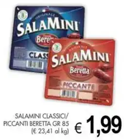 PrestoFresco Beretta salamini classici/ piccanti offerta
