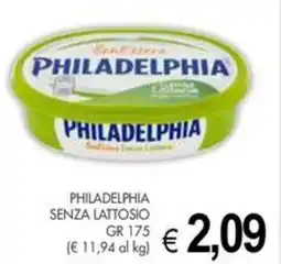 PrestoFresco Philadelphia senza lattosio offerta