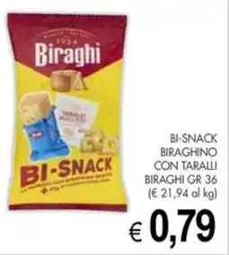 PrestoFresco Biraghi Bi-snack biraghino con taralli offerta