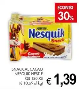 PrestoFresco Nesquik snack al cacao nestlé offerta