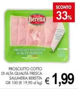 PrestoFresco Beretta prosciutto cotto di alta qualità fresca salumeria offerta