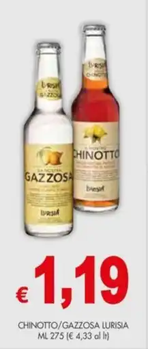 PrestoFresco Chinotto gazzosa lurisia offerta