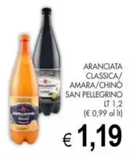 PrestoFresco San pellegrino aranciata classica amara chino offerta