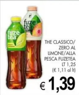 PrestoFresco Fuzetea the classico zero al limone alla pesca offerta