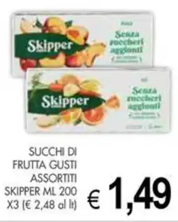 PrestoFresco Skipper succhi di frutta gusti assortiti offerta