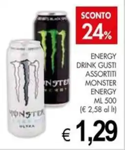 PrestoFresco Monster energy drink gusti assortiti offerta