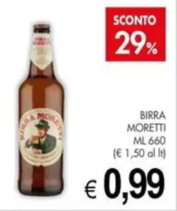 PrestoFresco Birra moretti offerta