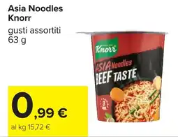 Carrefour Knorr Asia Noodles offerta