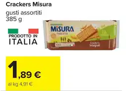 Carrefour Misura Crackers offerta