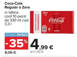 Carrefour Coca-Cola Regular o Zero offerta